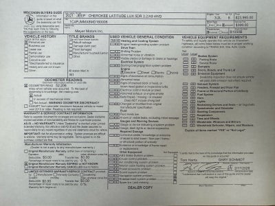 2021 Jeep Cherokee Latitude Lux