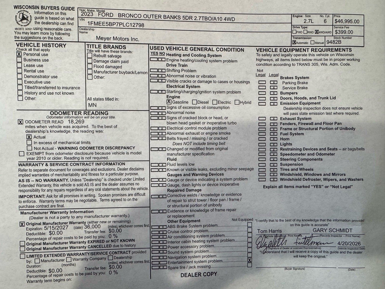 2023 Ford Bronco Base