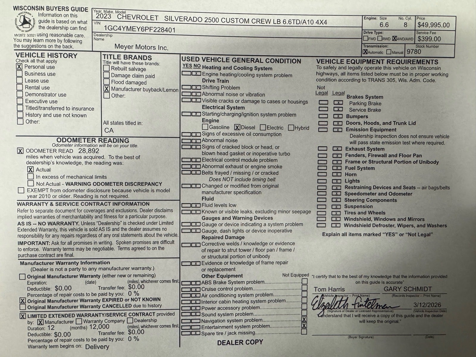 2023 Chevrolet Silverado 2500 HD Custom
