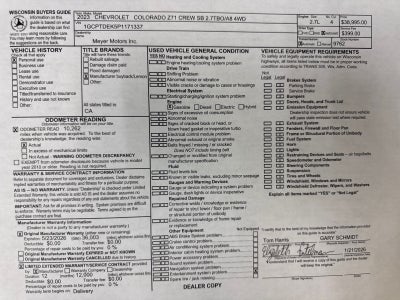 2023 Chevrolet Colorado Z71