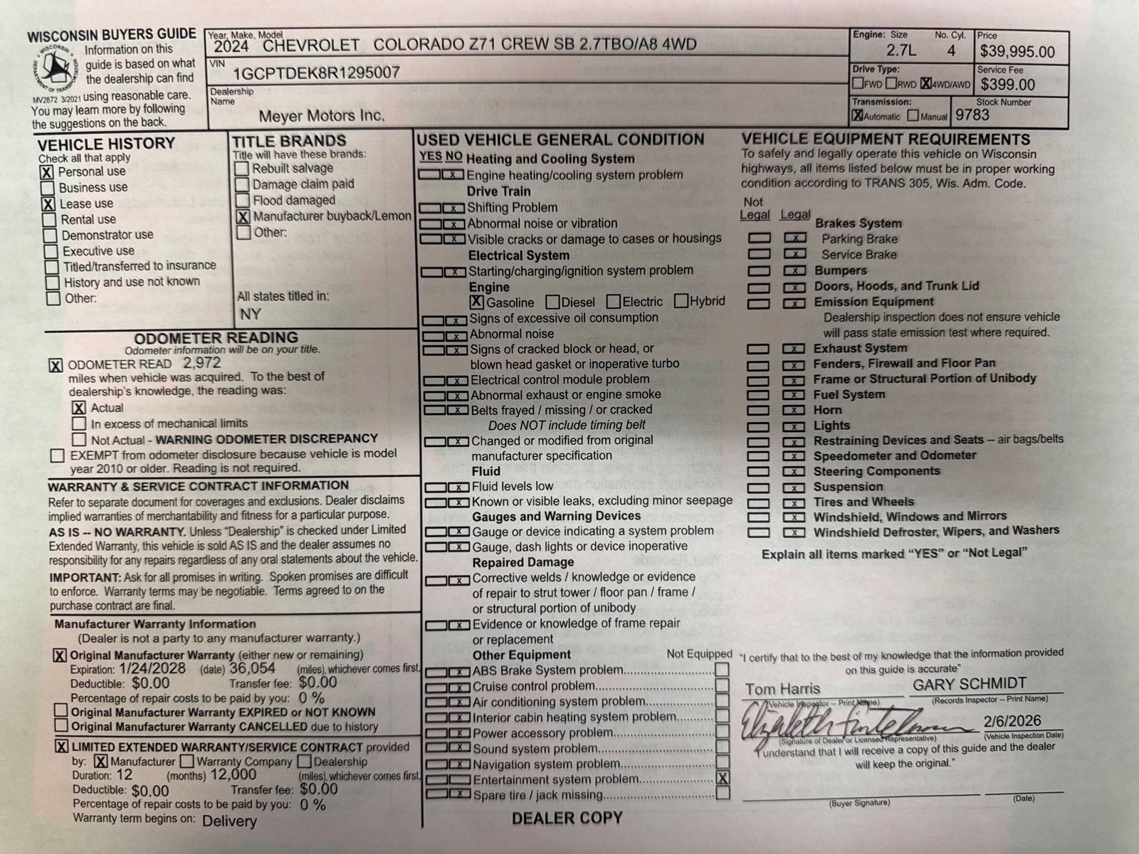 2024 Chevrolet Colorado Z71
