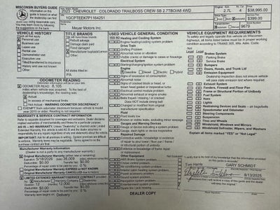 2023 Chevrolet Colorado Trail Boss