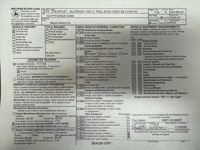 2019 Chevrolet Silverado 1500 LT Trail Boss