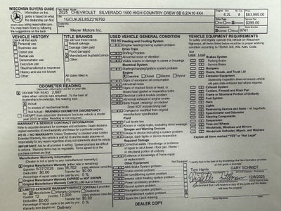 2025 Chevrolet Silverado 1500 High Country