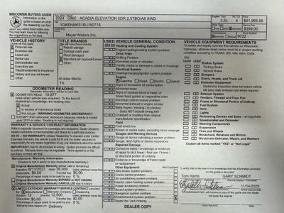 2024 GMC Acadia Elevation