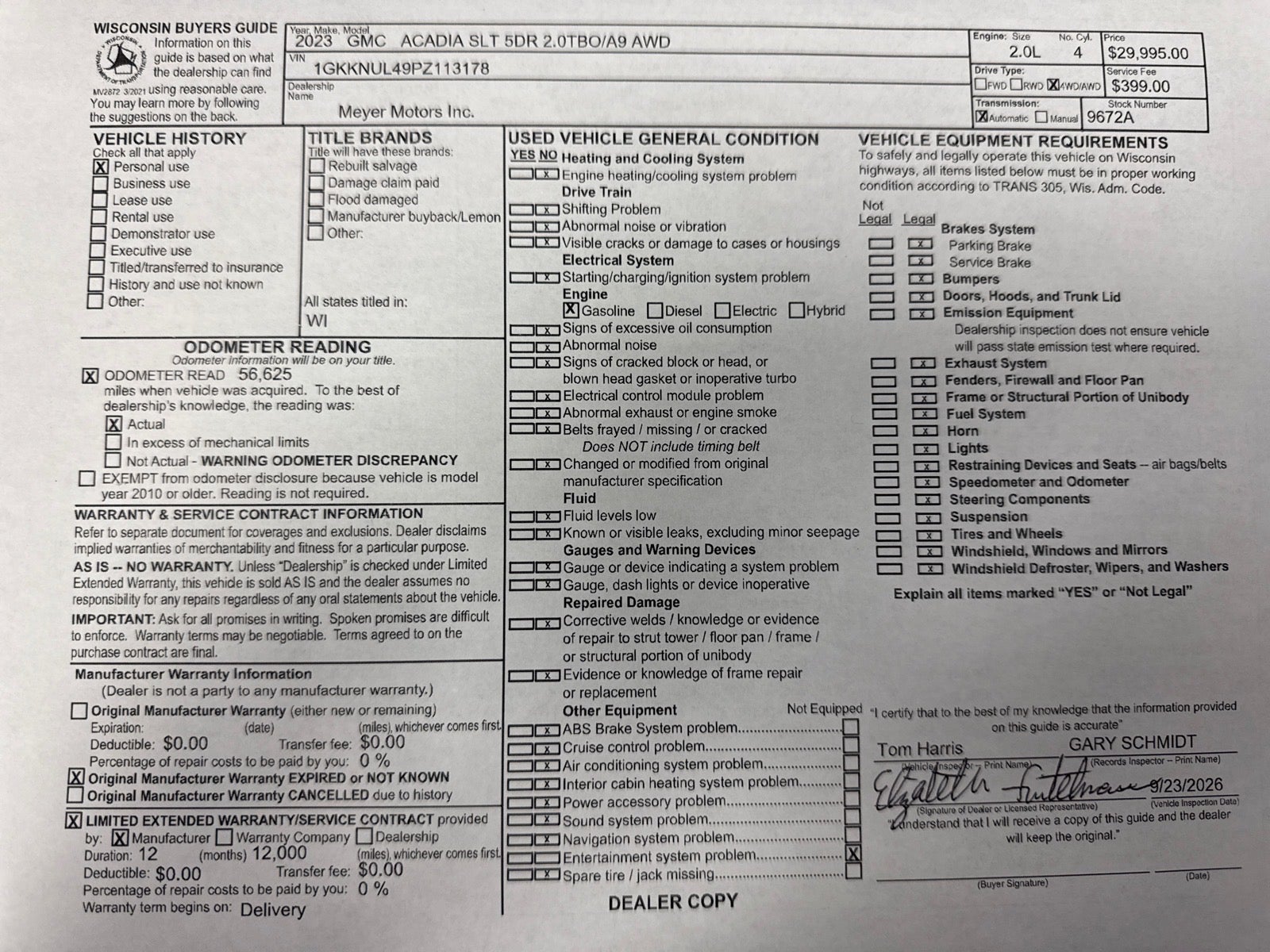 2023 GMC Acadia SLT