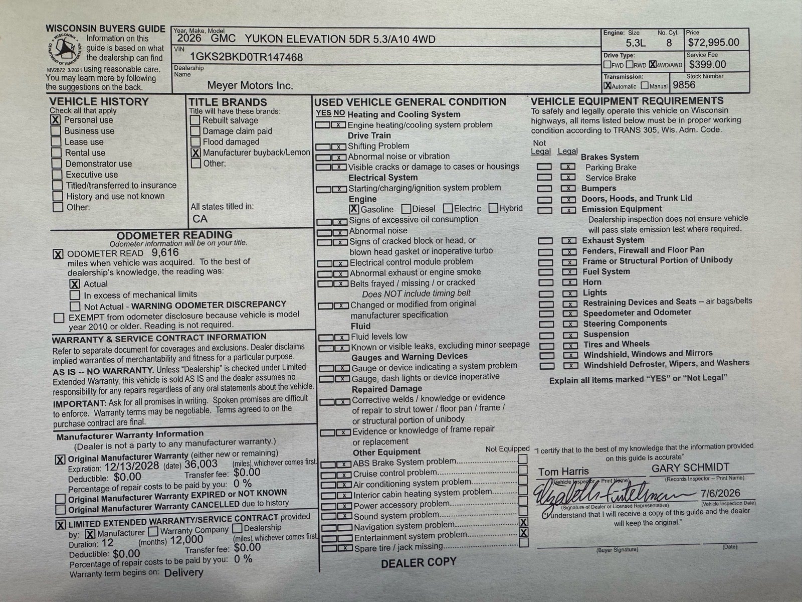 2026 GMC Yukon Elevation