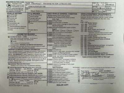 2024 Chevrolet Traverse RS