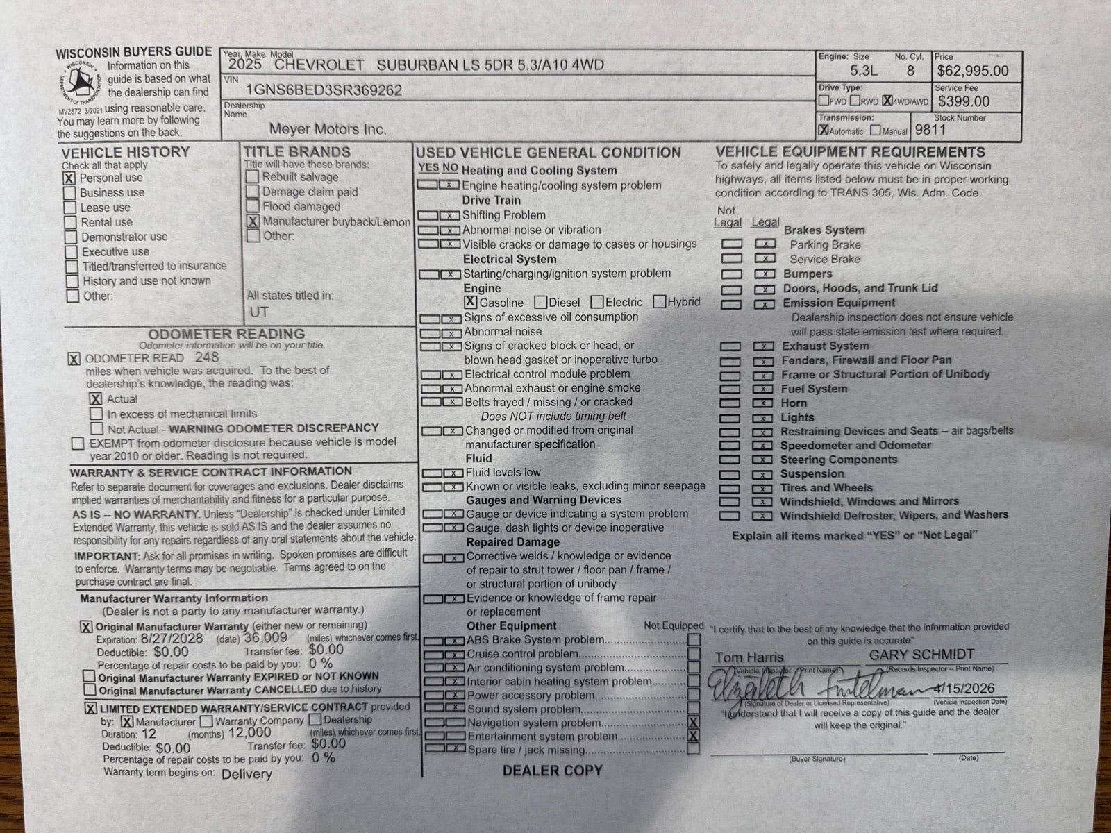 2025 Chevrolet Suburban LS