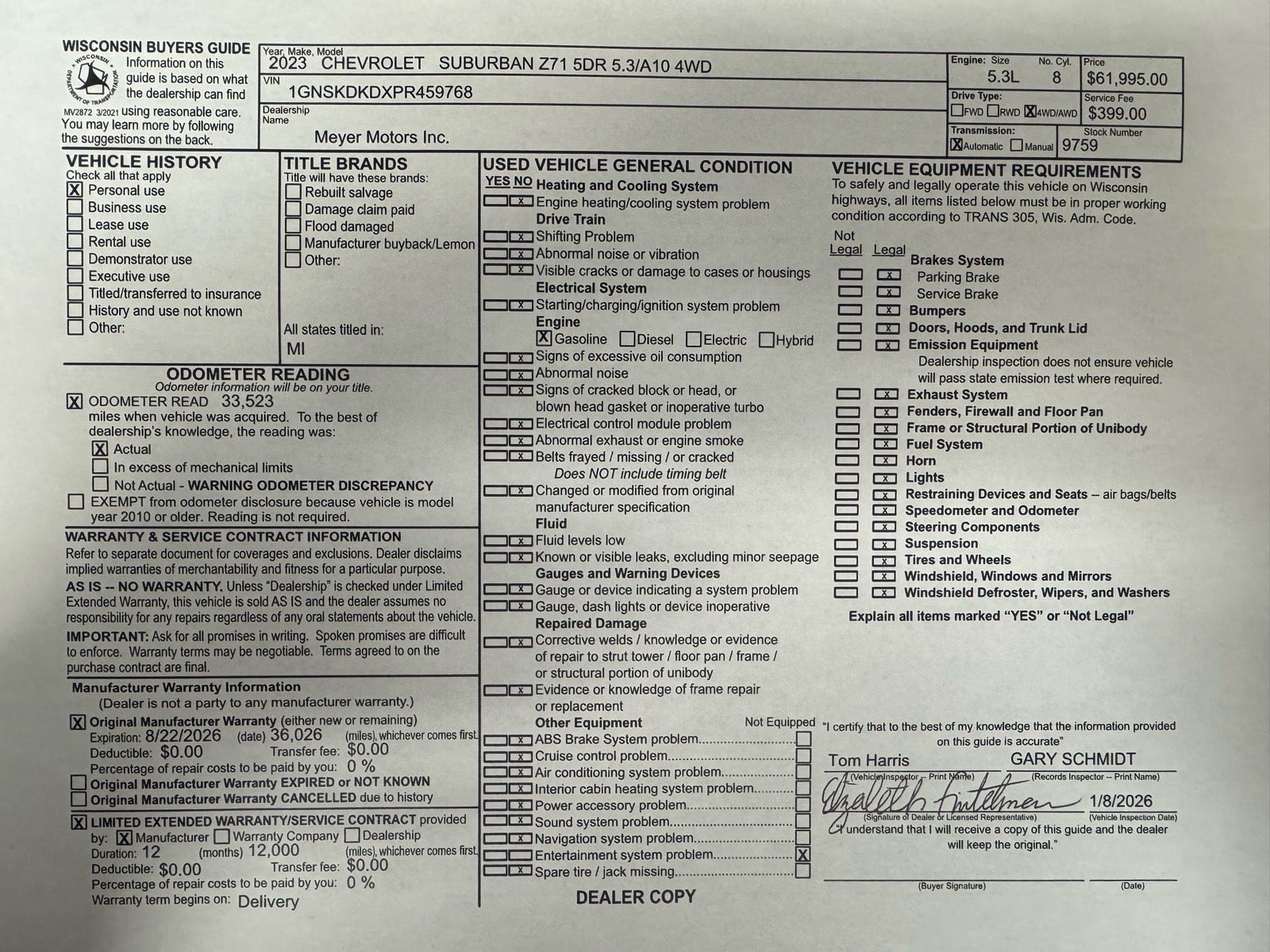 2023 Chevrolet Suburban Z71