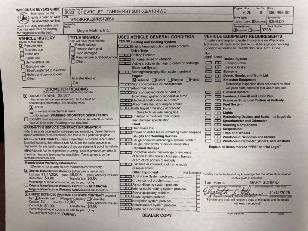 2023 Chevrolet Tahoe RST