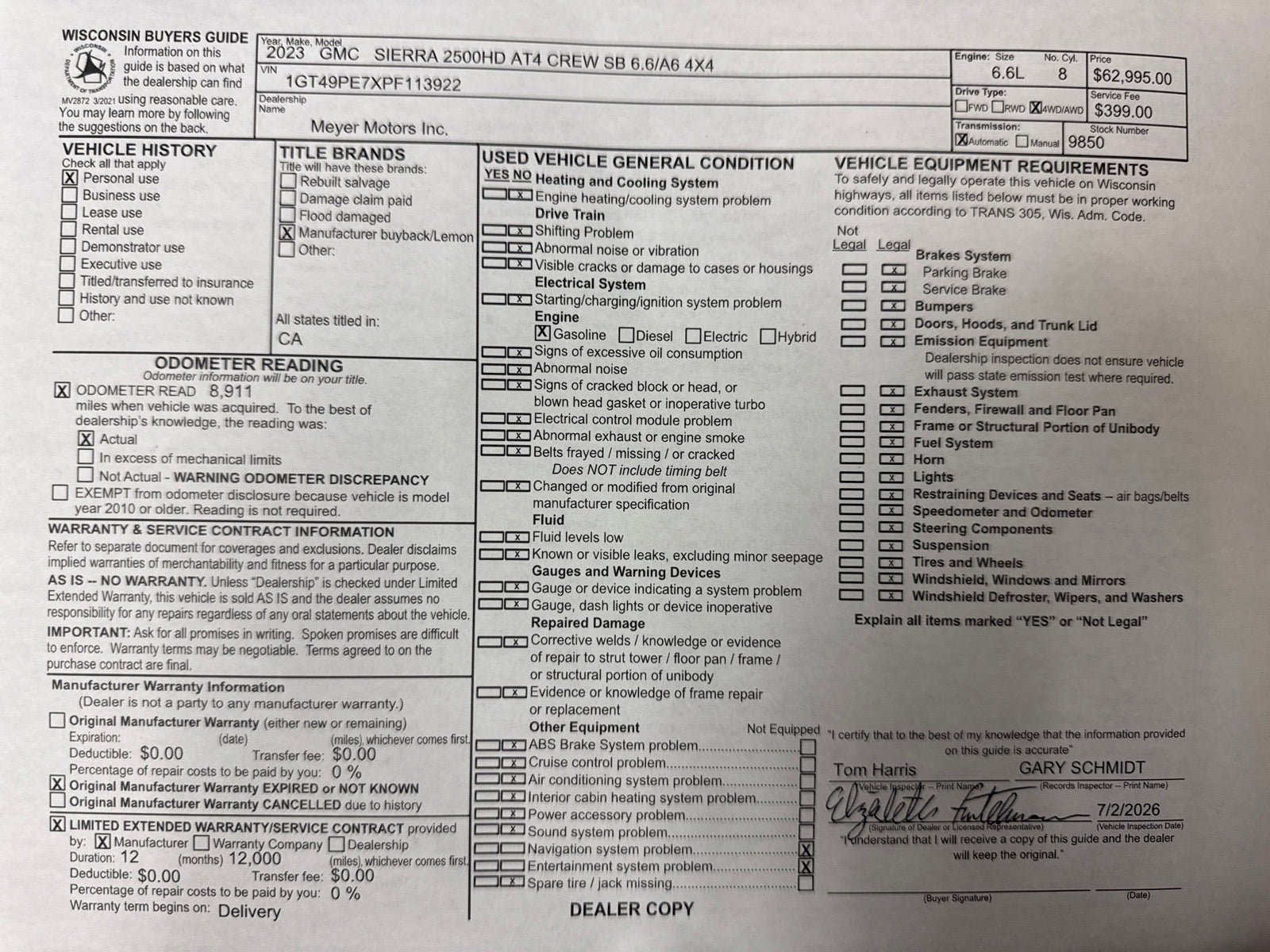 2023 GMC Sierra 2500 HD AT4
