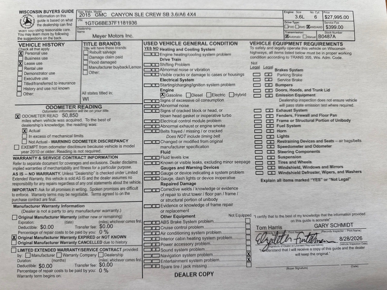 2015 GMC Canyon 4WD SLE