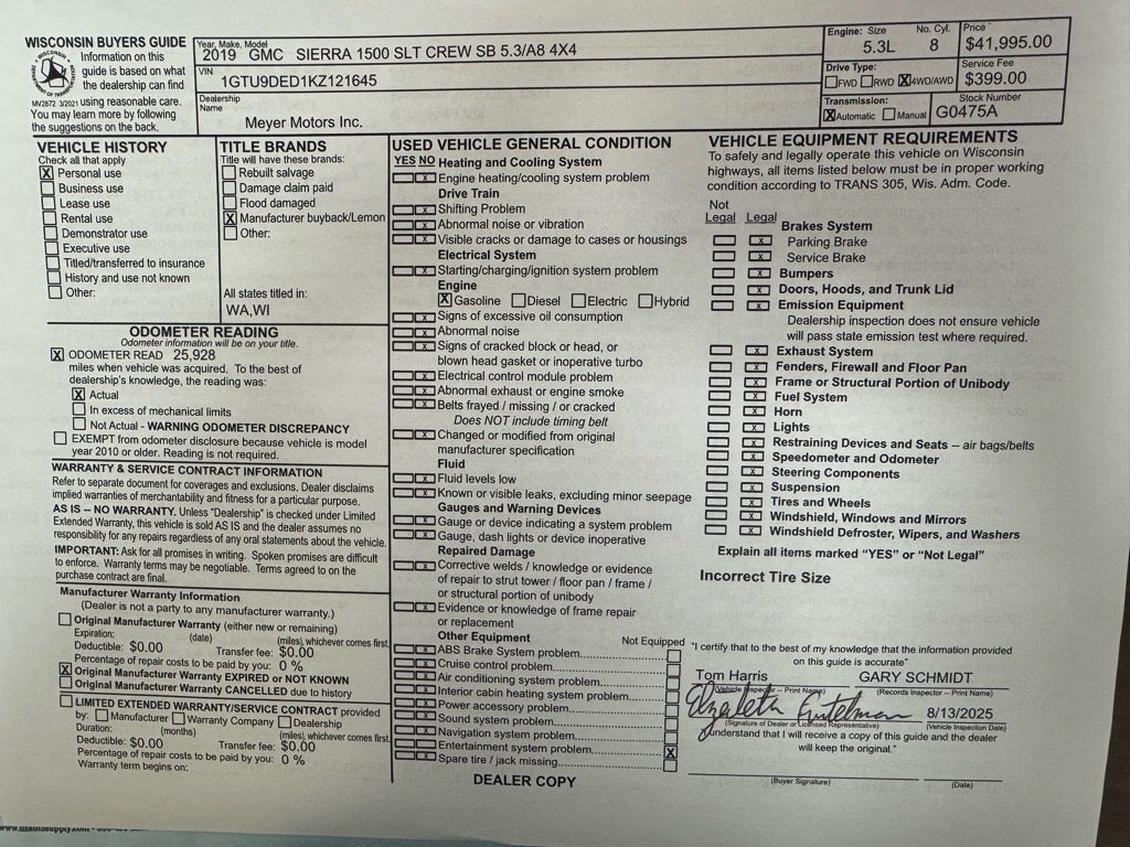 2019 GMC Sierra 1500 SLT