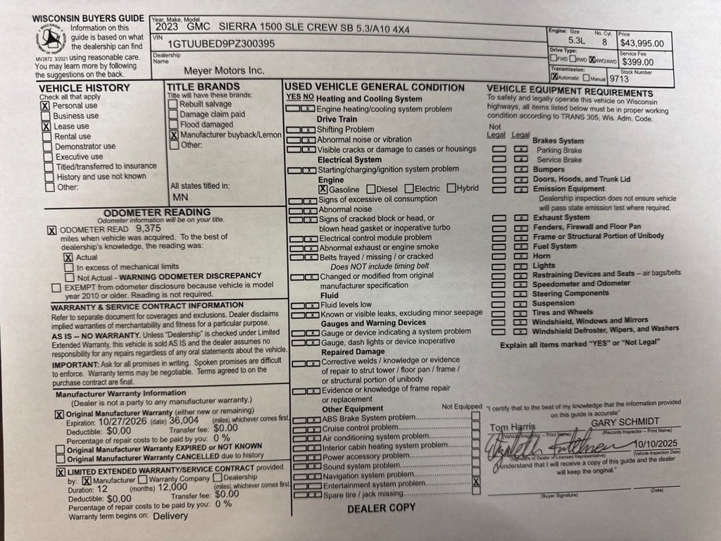 2023 GMC Sierra 1500 SLE