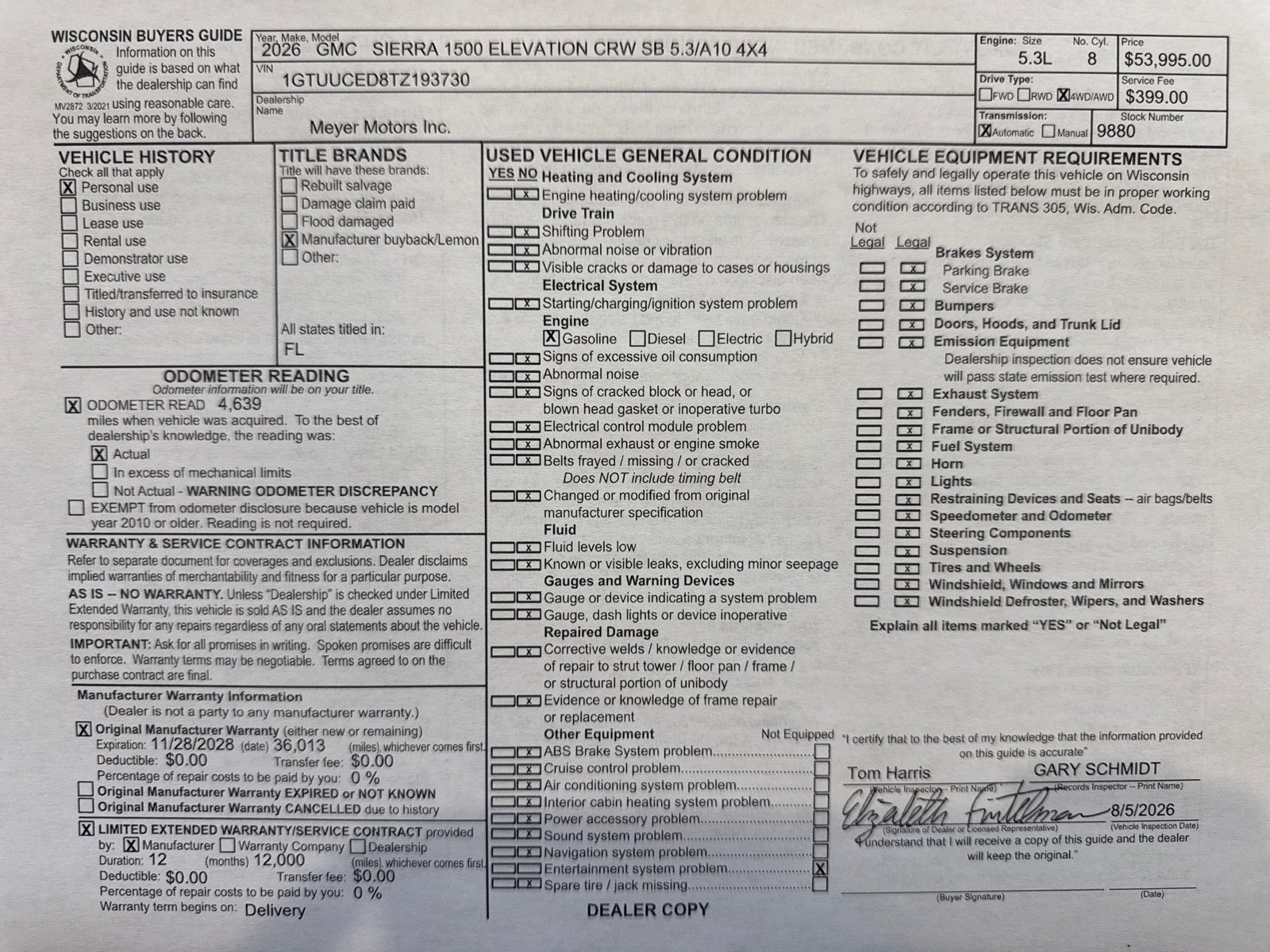 2026 GMC Sierra 1500 Elevation