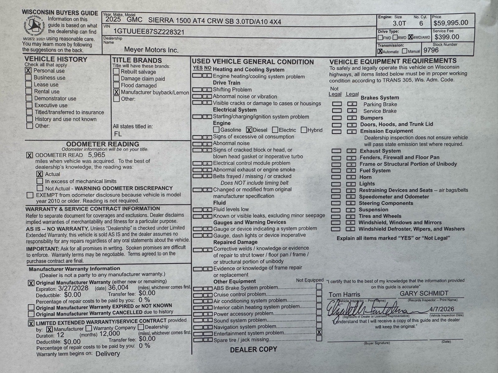 2025 GMC Sierra 1500 AT4