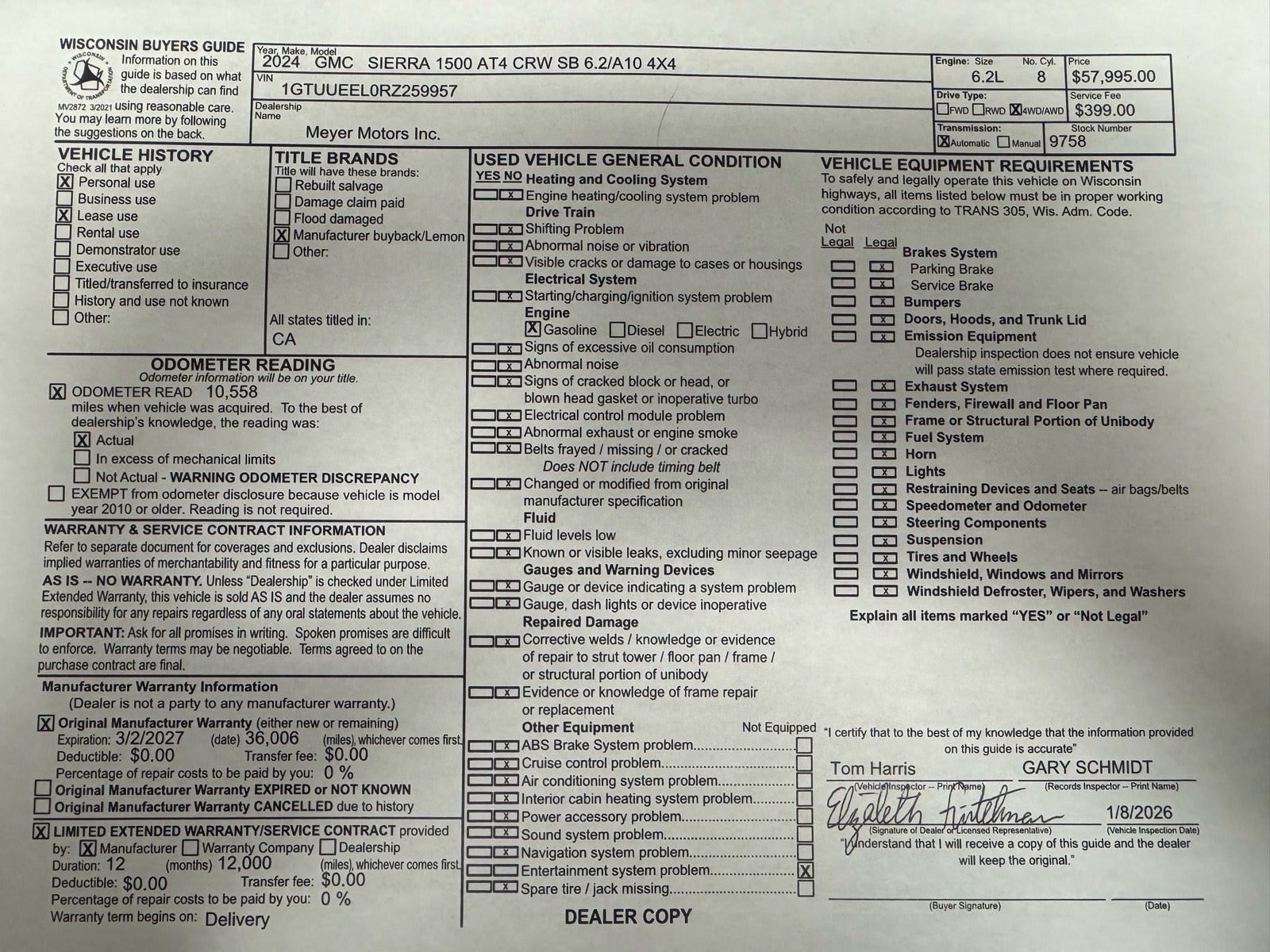 2024 GMC Sierra 1500 AT4