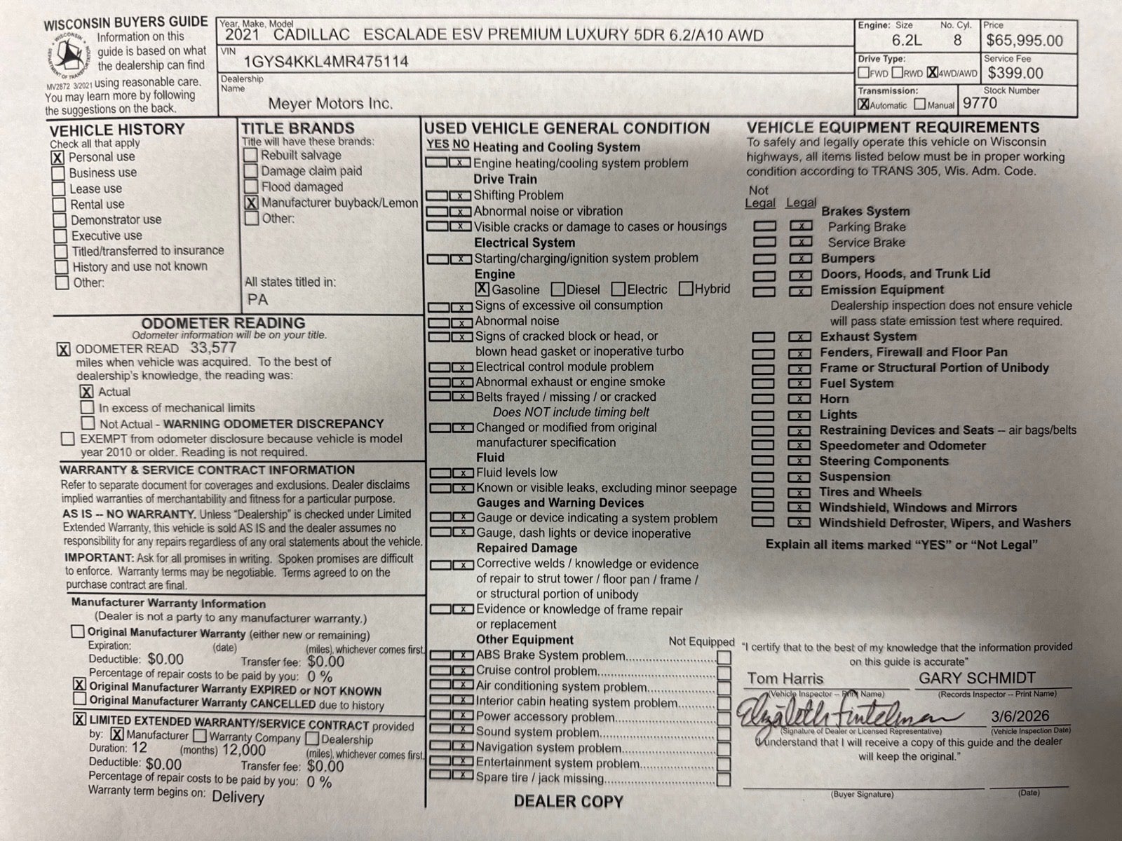 2021 Cadillac Escalade ESV Premium Luxury