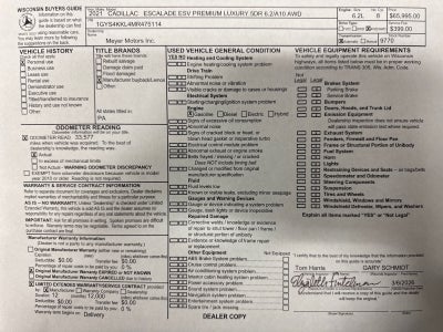 2021 Cadillac Escalade ESV Premium Luxury