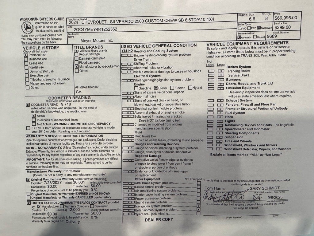 2024 Chevrolet Silverado 2500 HD Custom