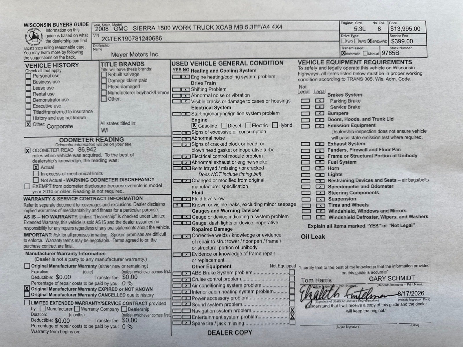 2008 GMC Sierra 1500 SLE1