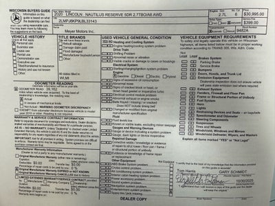 2020 Lincoln Nautilus Reserve