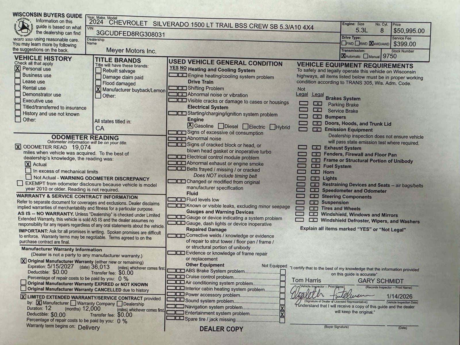 2024 Chevrolet Silverado 1500 LT Trail Boss
