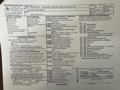 2024 Chevrolet Silverado 1500 ZR2