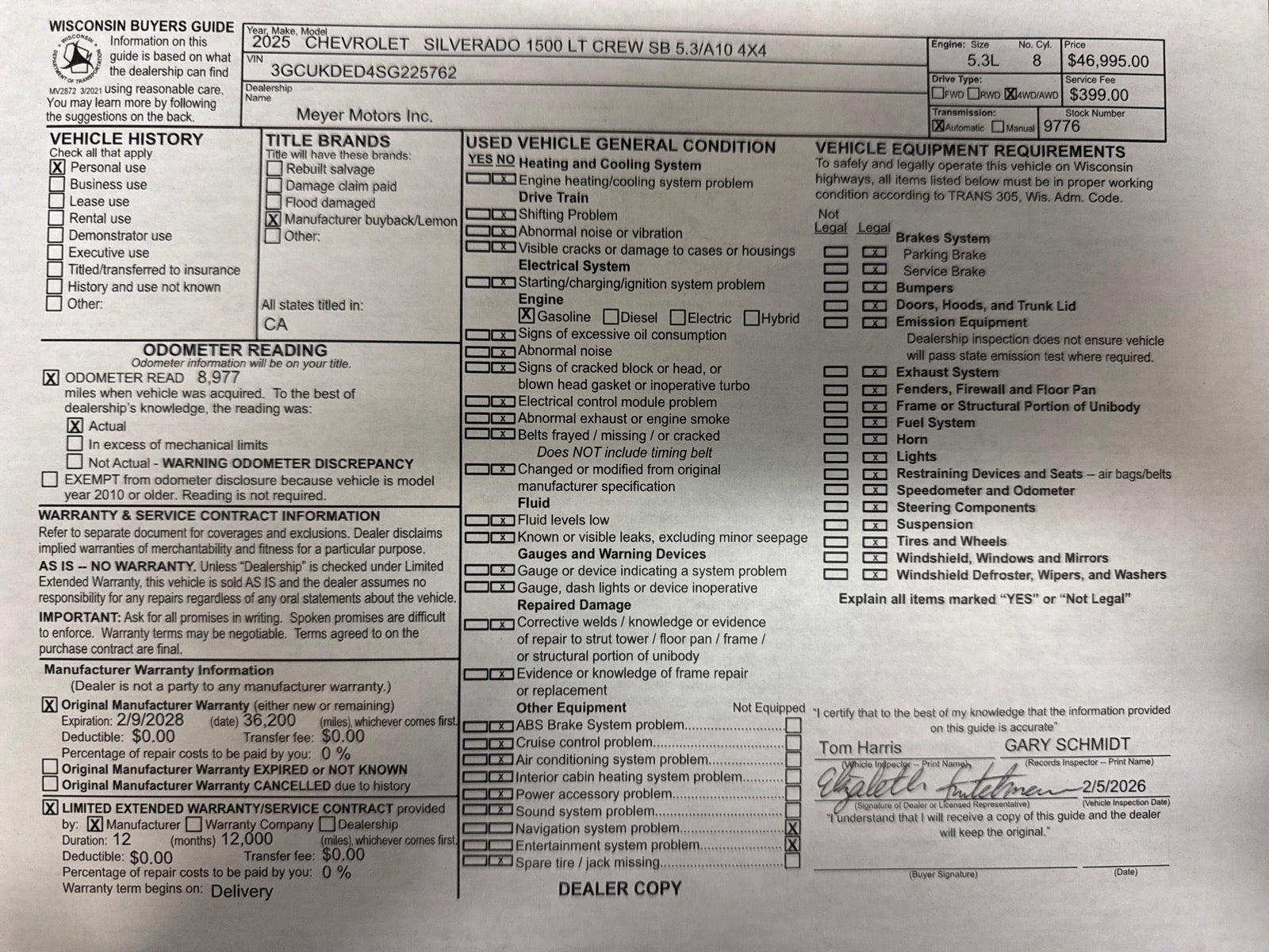 2025 Chevrolet Silverado 1500 LT