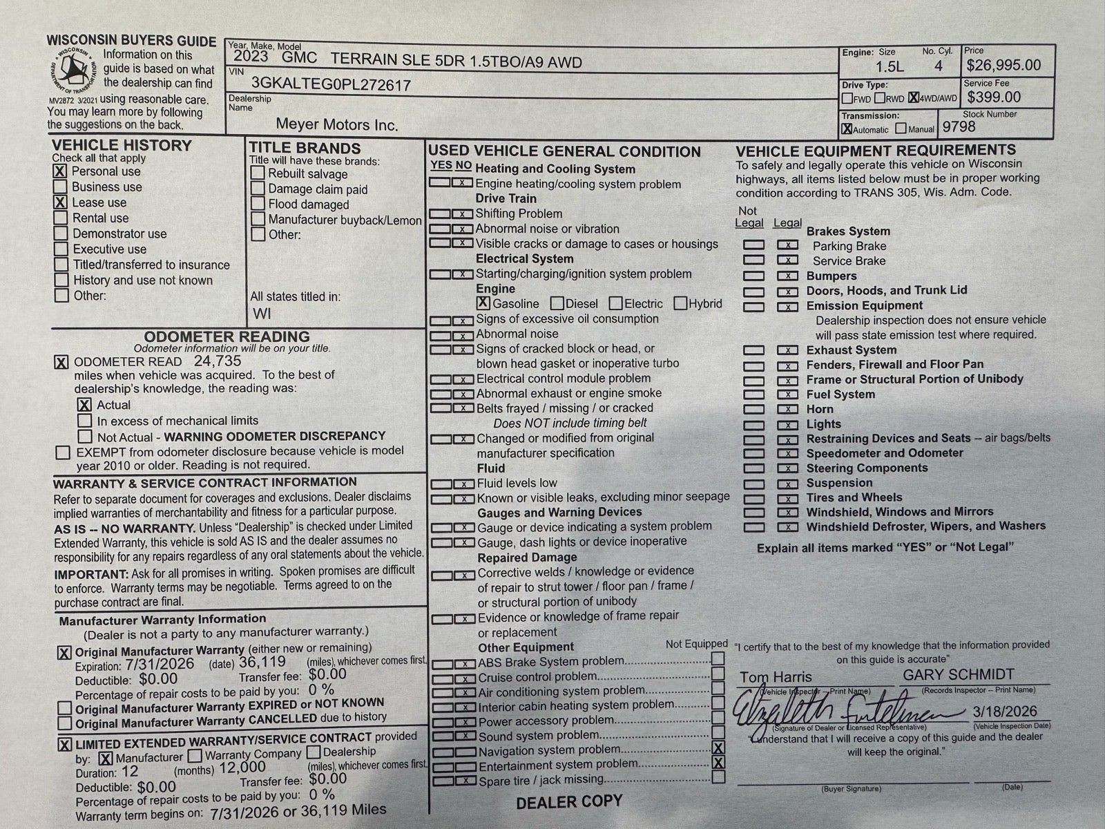 2023 GMC Terrain SLE