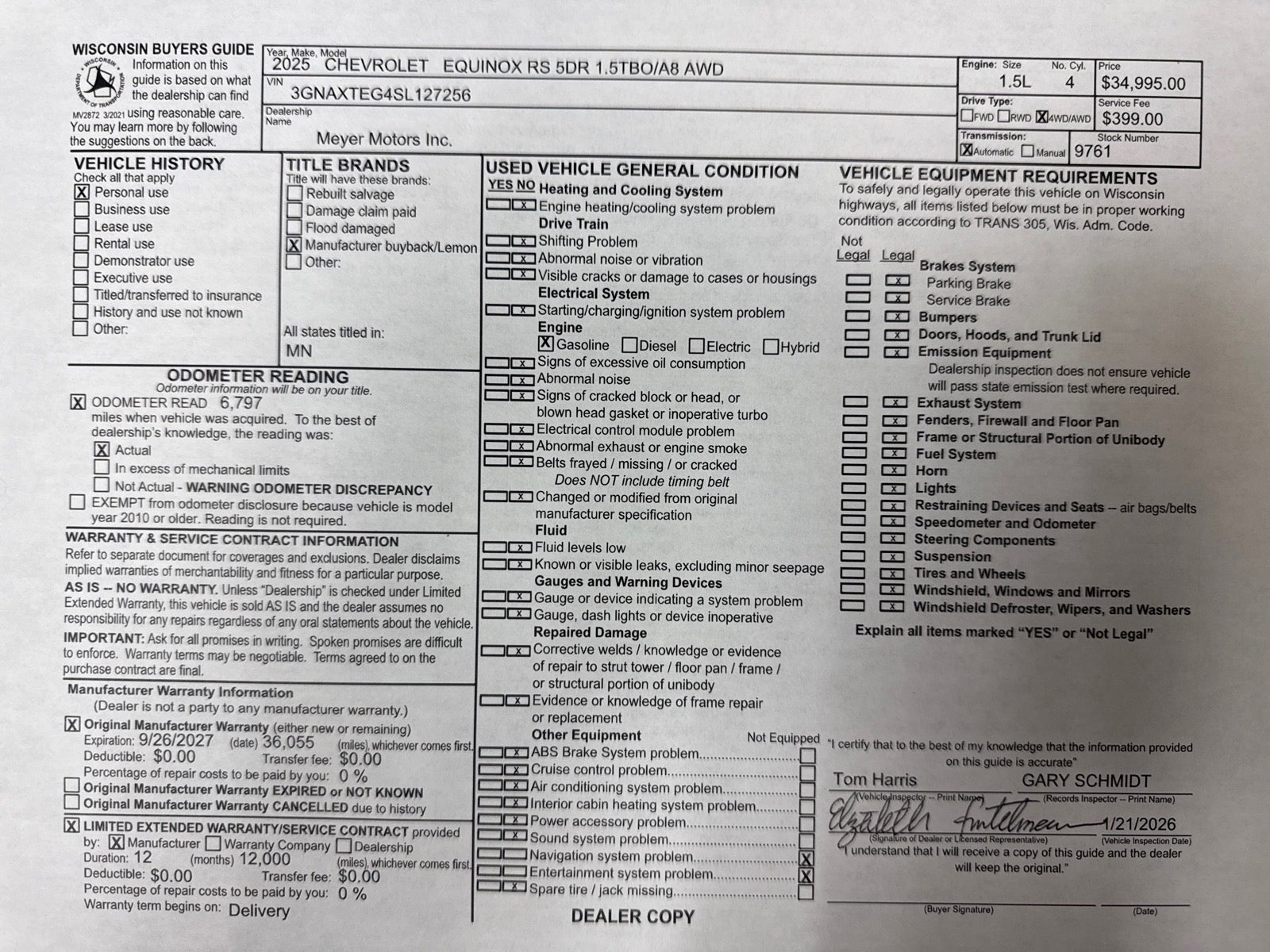 2025 Chevrolet Equinox RS