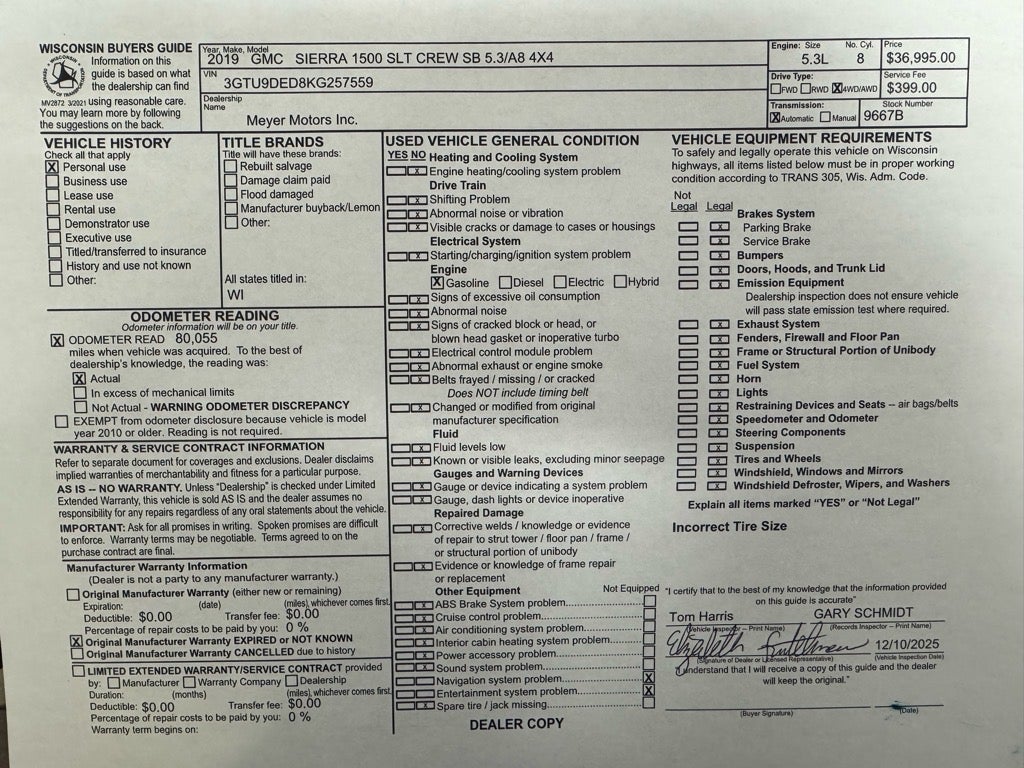 2019 GMC Sierra 1500 SLT