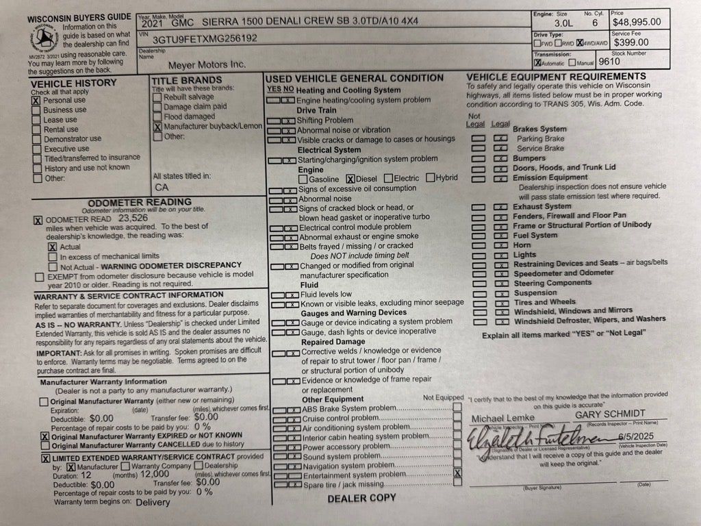 2021 GMC Sierra 1500 Denali