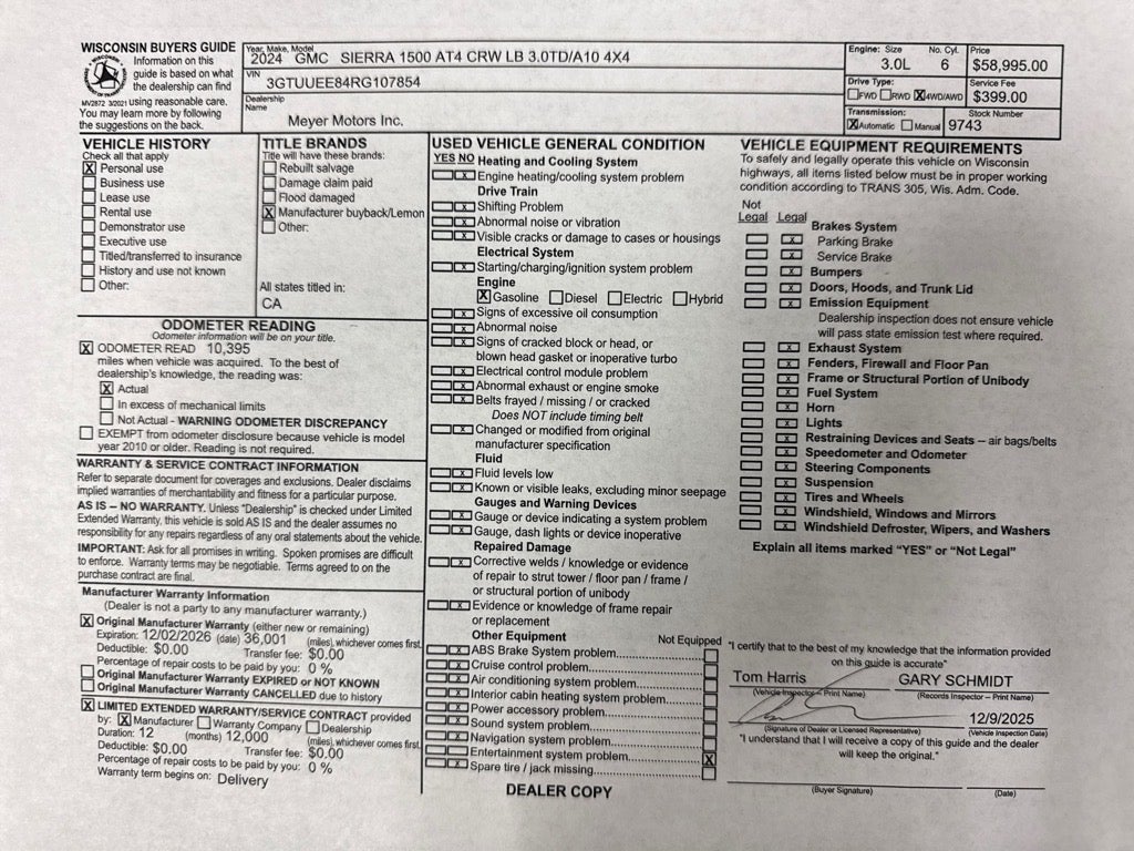 2024 GMC Sierra 1500 AT4