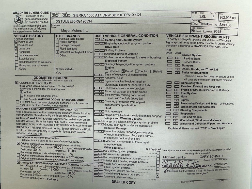 2024 GMC Sierra 1500 AT4