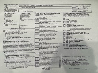 2012 Toyota Tacoma Base