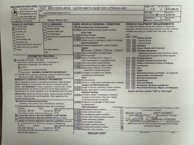 2021 MERCEDES-B GLE 350 Base
