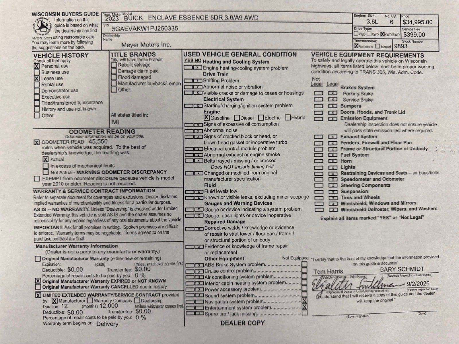 2023 Buick Enclave Essence