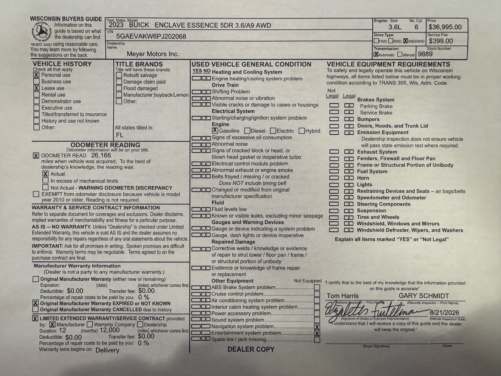 2023 Buick Enclave Essence