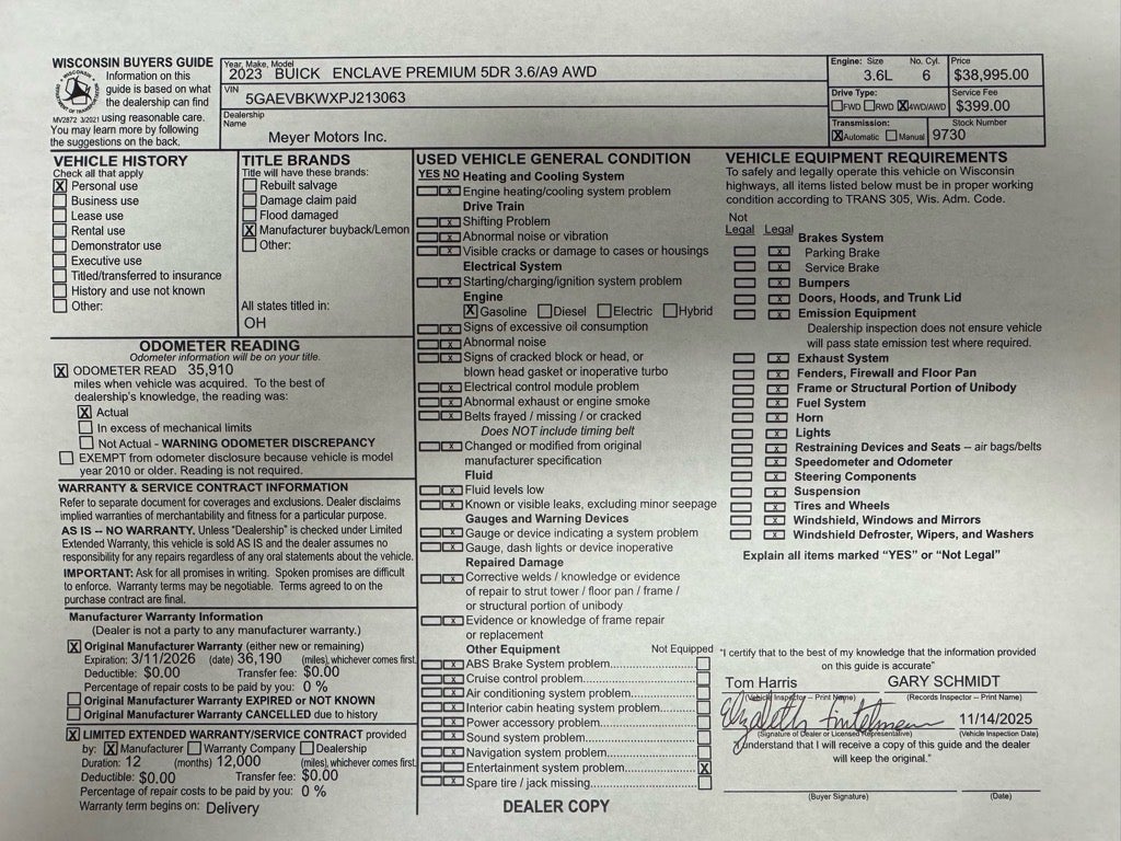2023 Buick Enclave Premium
