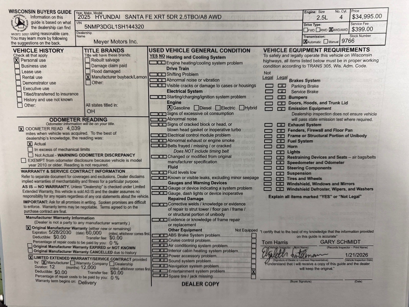 2025 Hyundai Santa Fe XRT