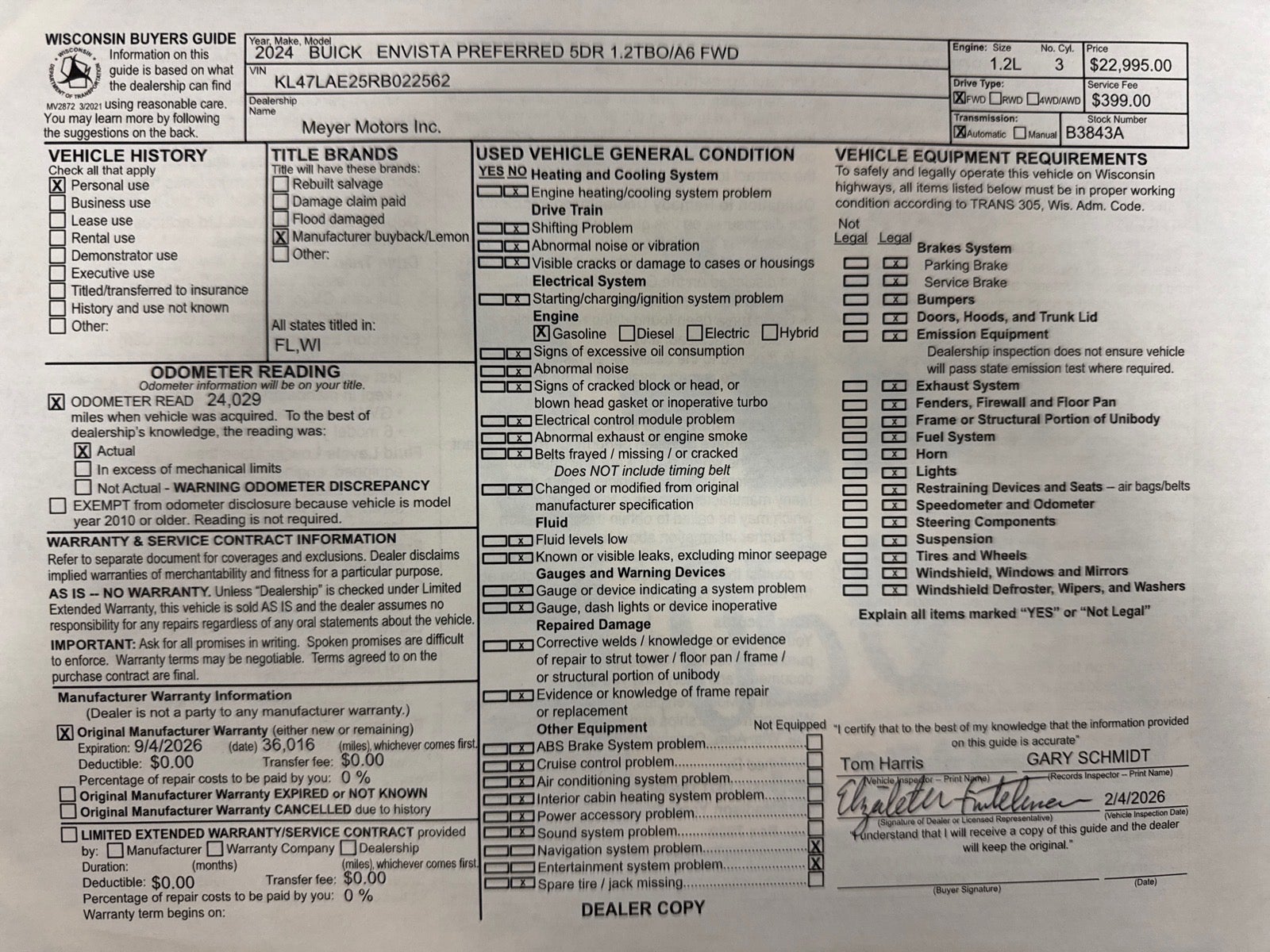 2024 Buick Envista Preferred