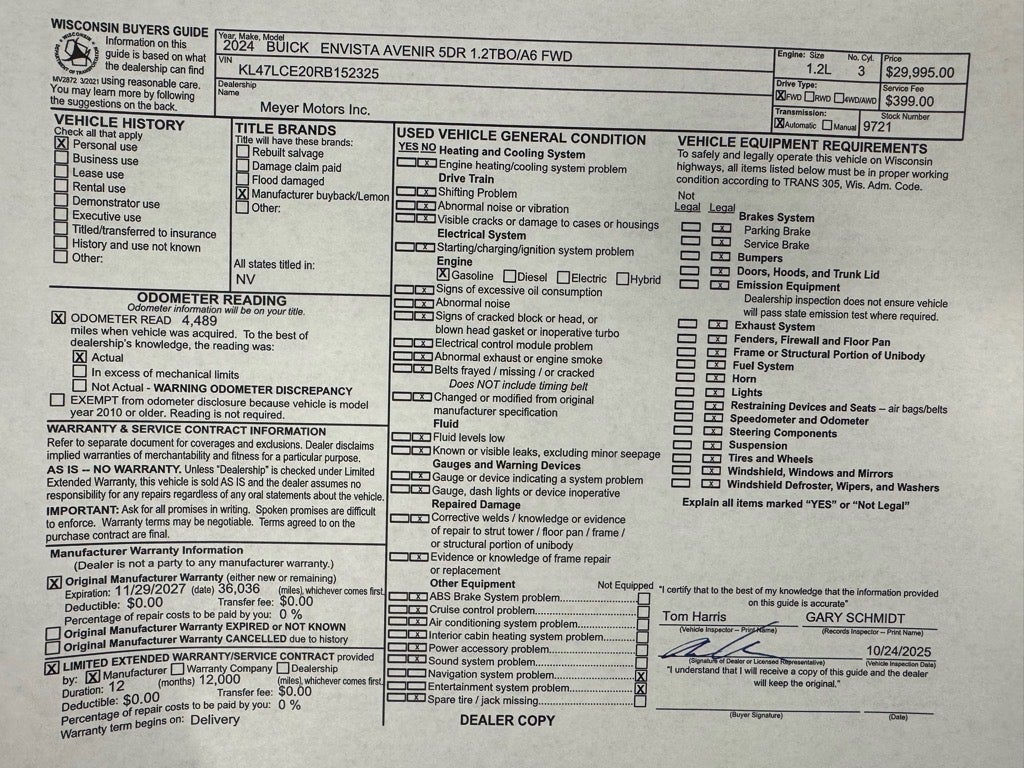 2024 Buick Envista Avenir
