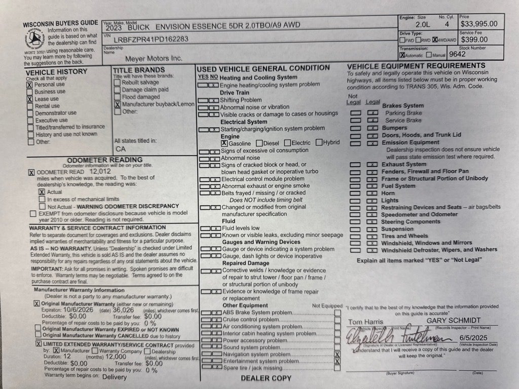 2023 Buick Envision Essence